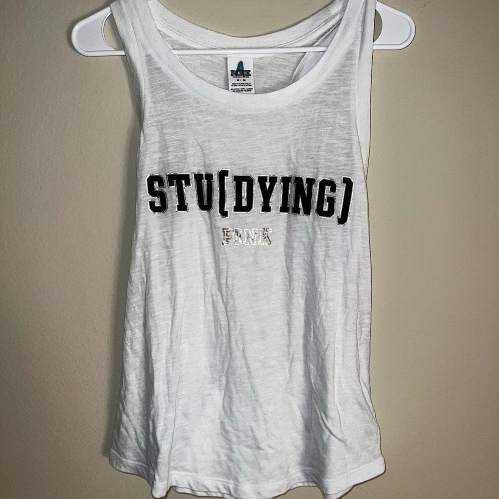 |PINK| “Stu[dying]” Tank Top